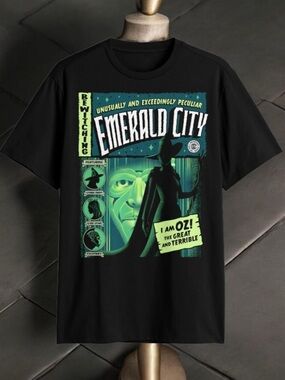 Men’s WiCKED Emerald City Graphic Tee -SIZE 2XL